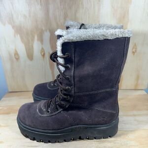 Skechers Vintage Y2K Chunky Platform Dark Brown Winter Boots Women’s Size 9.5